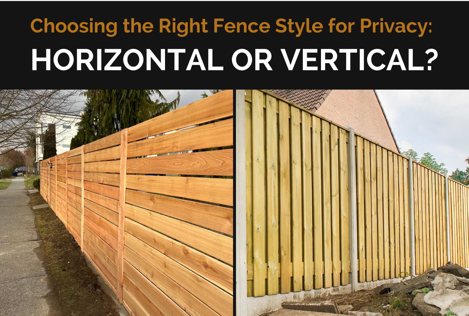 Choosing the Right Fence Horizontal or Vertical? ALPINE Fencing